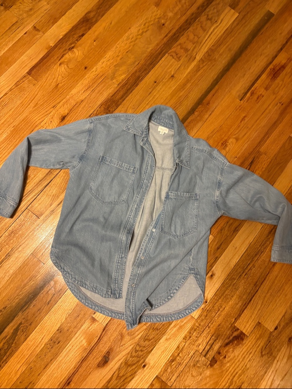 Z Supply Light Blue Denim Button-Up Shirt